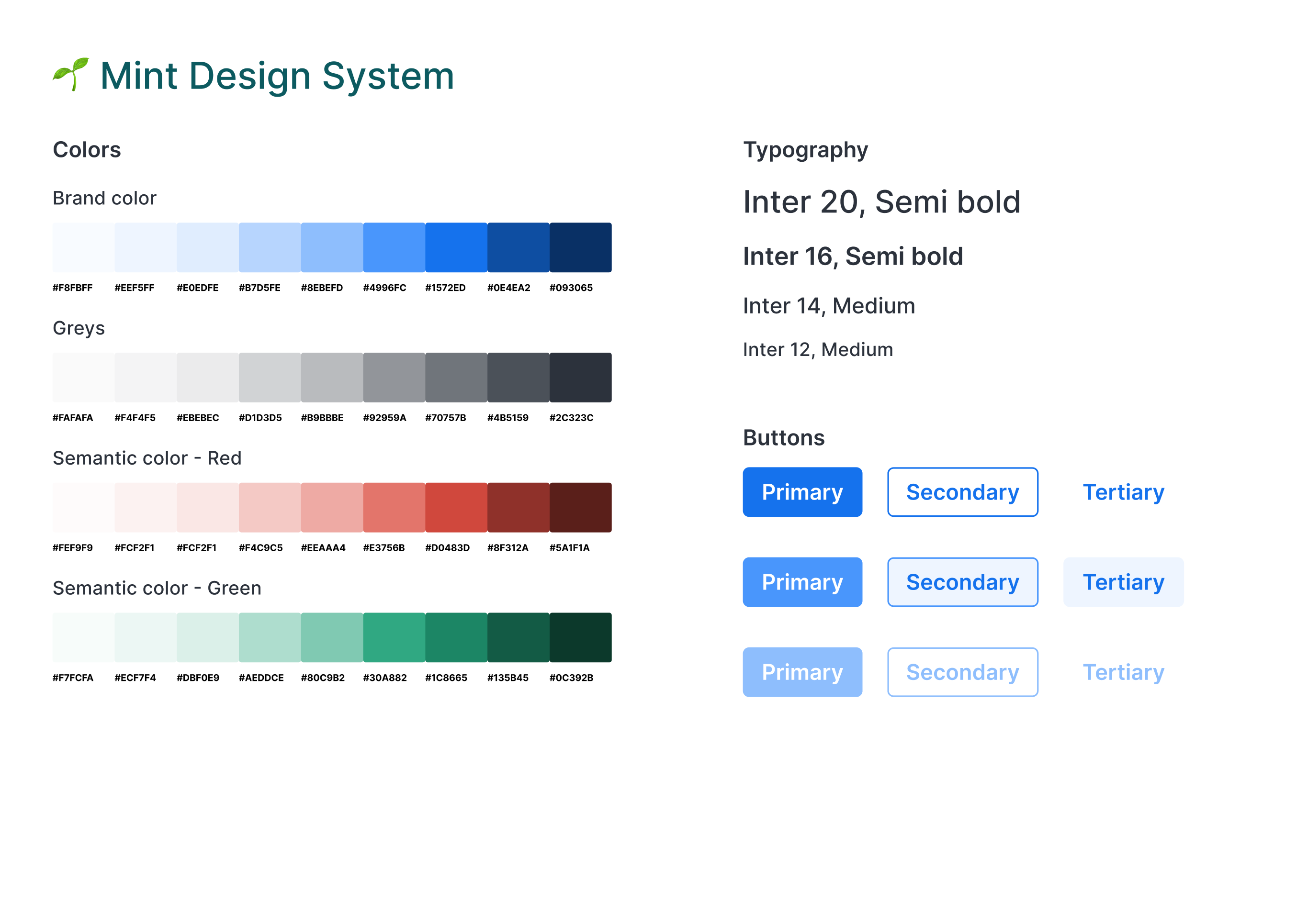 Mint Design System